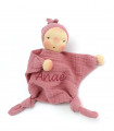 PERSONALISED cuddly doll pink
